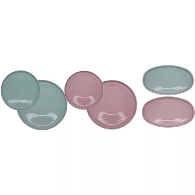 Macaron színes kerámia tányér