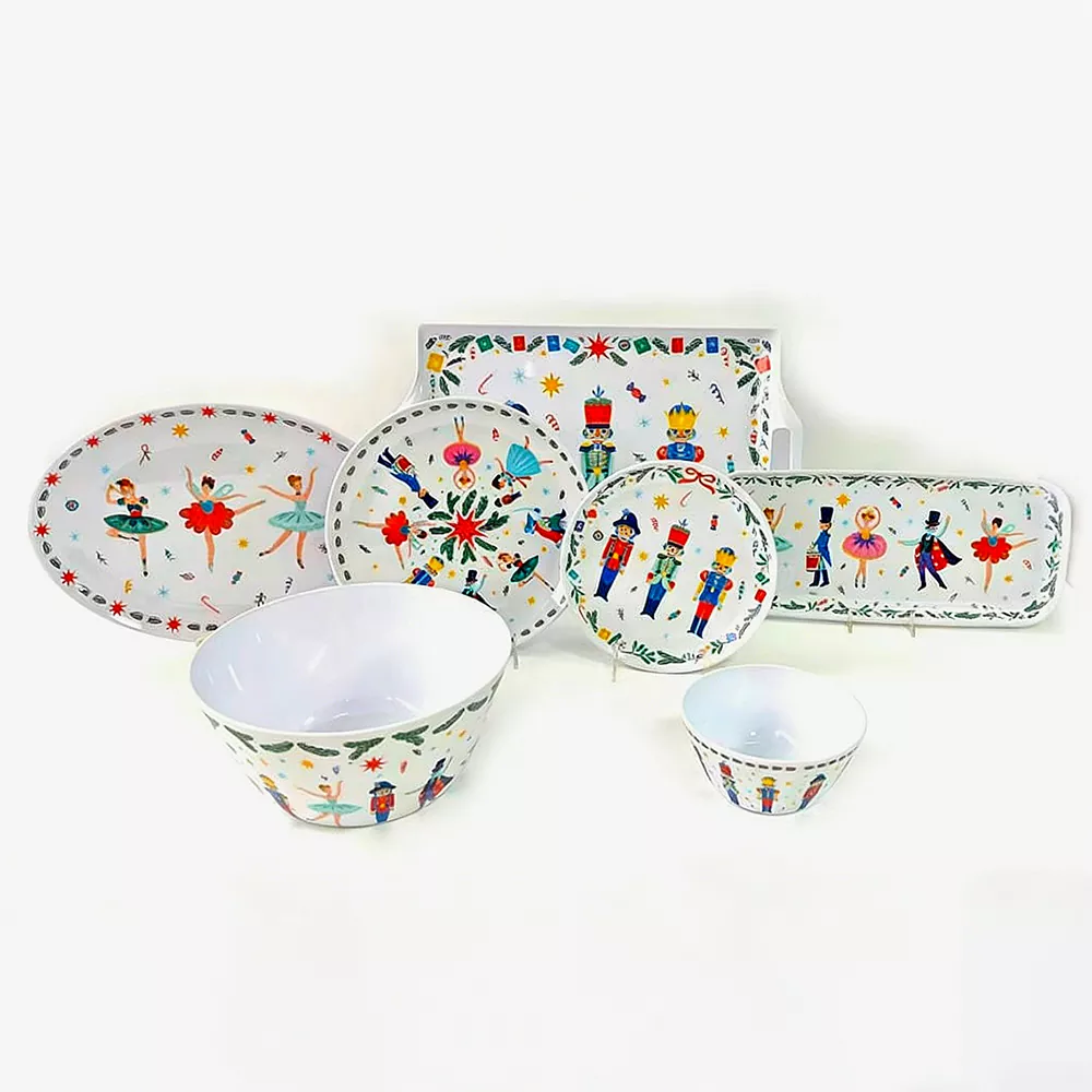 Diótörő balett porcelán étkészlet