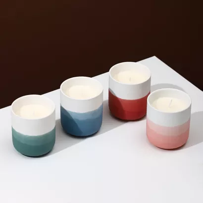 Ombre kerámia gyertyatartó